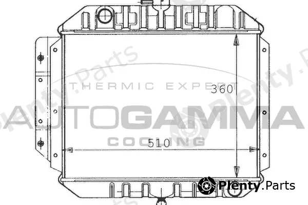 Autogamma 100604 — Radiator, engine cooling