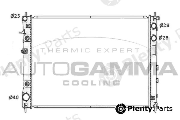 Autogamma 105652 — Radiator, engine cooling