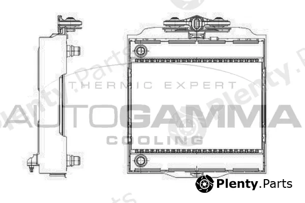 Autogamma 107009 — Radiator, engine cooling