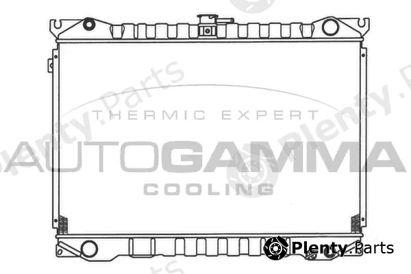 Autogamma 100610 — Radiator, engine cooling