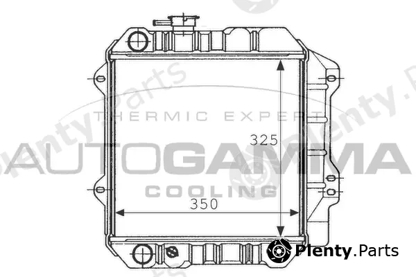 Autogamma 101026 — Radiator, engine cooling