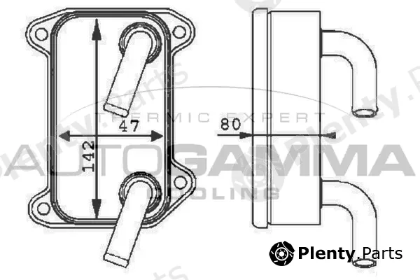 Autogamma 105229 — Oil Cooler, engine oil