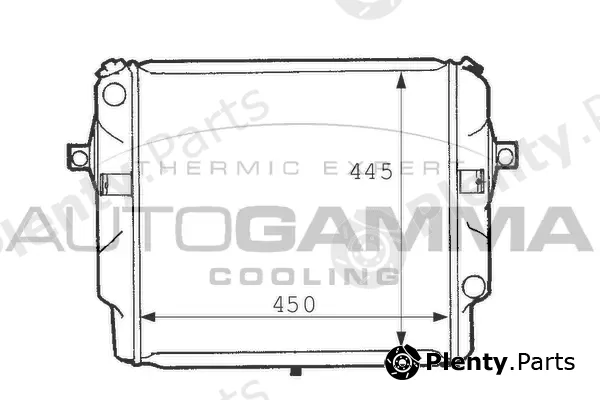 Autogamma 101084 — Radiator, engine cooling