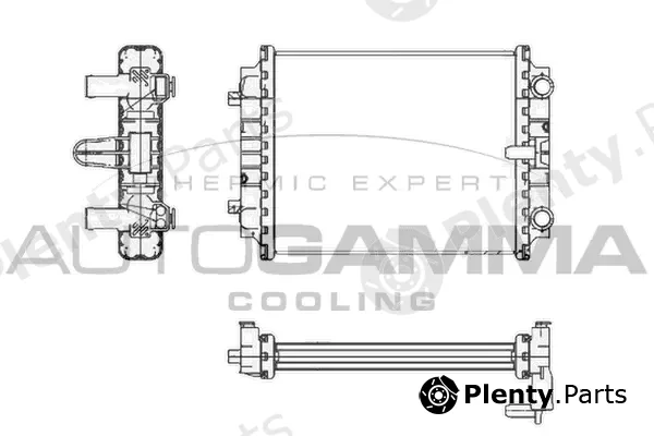 Autogamma 105433 — Radiator, engine cooling