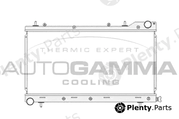 Autogamma 104704 — Radiator, engine cooling