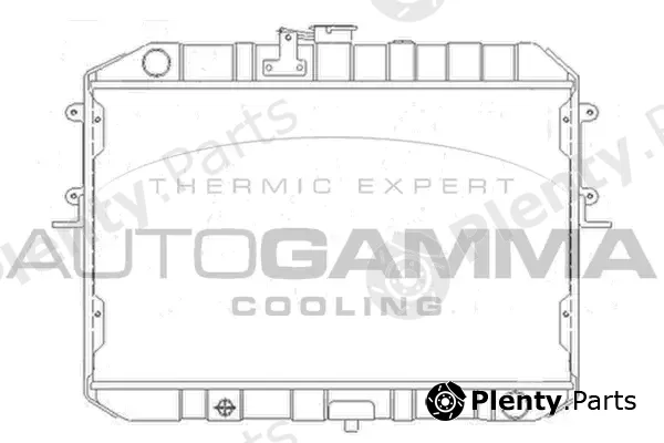 Autogamma 105153 — Radiator, engine cooling