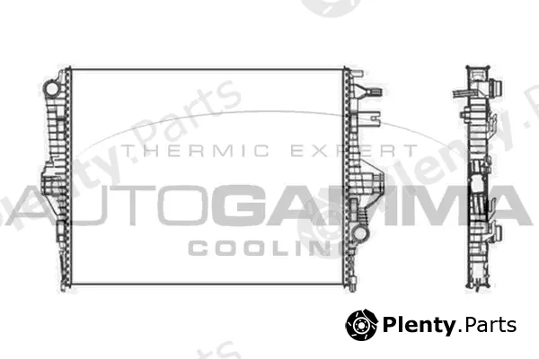 Autogamma 105680 — Radiator, engine cooling