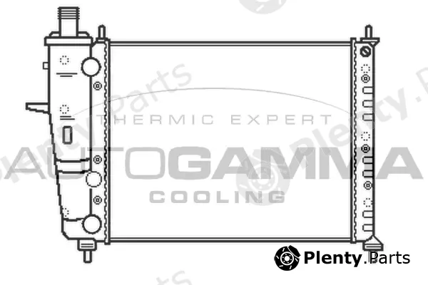 Autogamma 101180 — Radiator, engine cooling