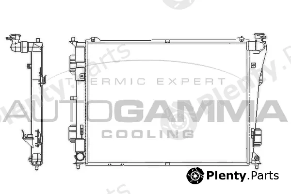 Autogamma 107389 — Radiator, engine cooling