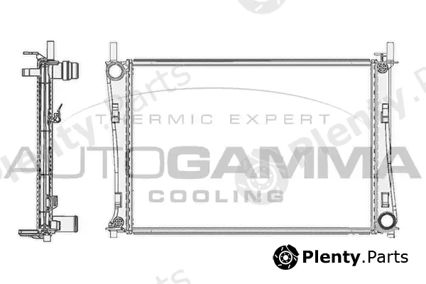 Autogamma 103419 — Radiator, engine cooling