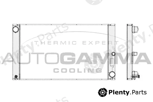 Autogamma 103390 — Radiator, engine cooling