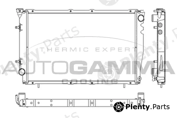 Autogamma 102317 — Radiator, engine cooling