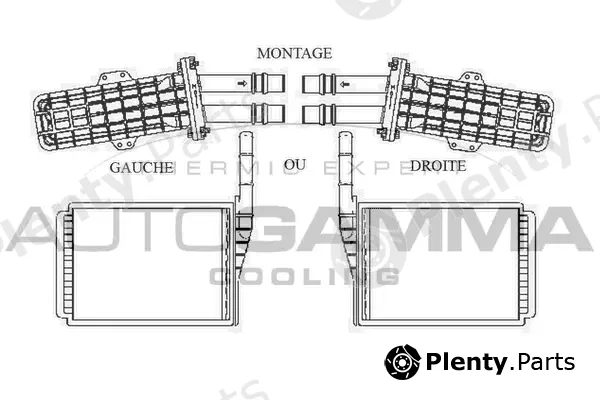 Autogamma 104214 — Heat Exchanger, interior heating