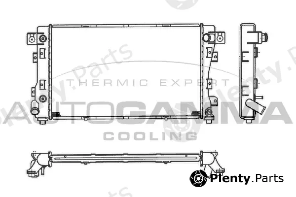 Autogamma 100137 — Radiator, engine cooling