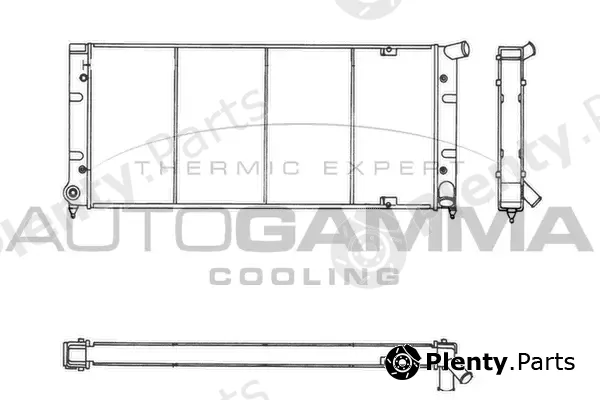 Autogamma 101374 — Radiator, engine cooling
