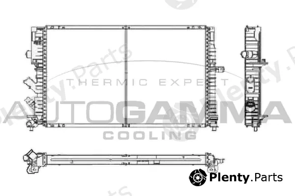 Autogamma 101412 — Radiator, engine cooling