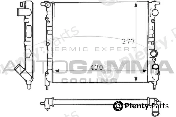 Autogamma 100868 — Radiator, engine cooling