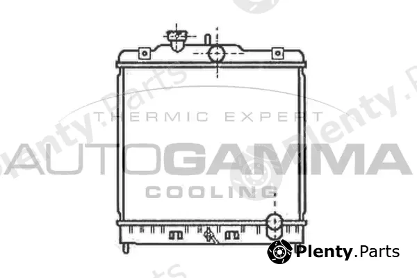 Autogamma 102105 — Radiator, engine cooling