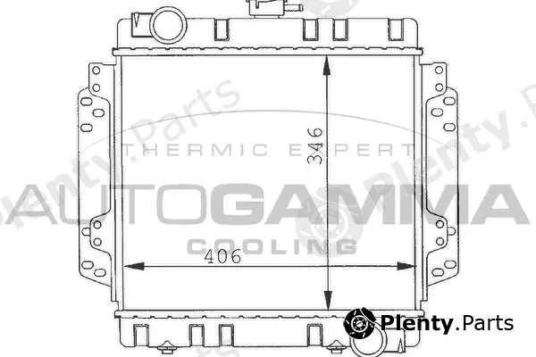 Autogamma 100326 — Radiator, engine cooling