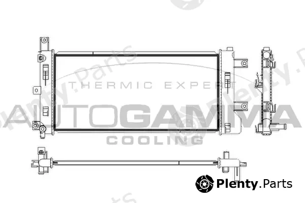 Autogamma 107981 — Radiator, engine cooling