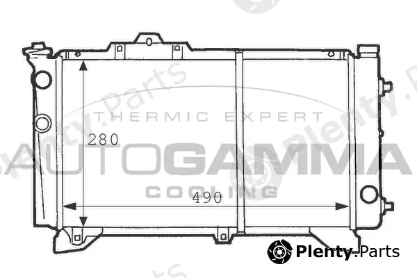 Autogamma 100982 — Radiator, engine cooling