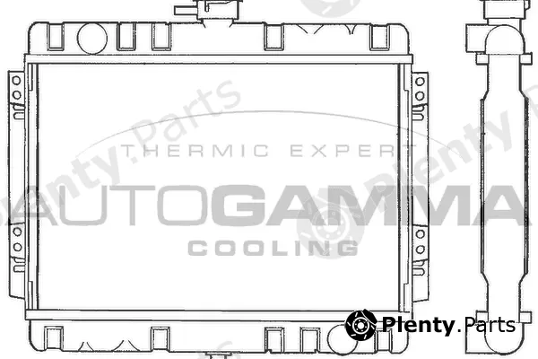 Autogamma 100321 — Radiator, engine cooling