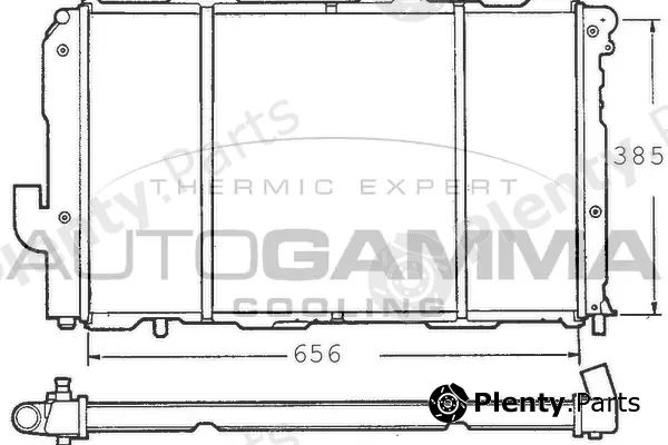 Autogamma 100281 — Radiator, engine cooling