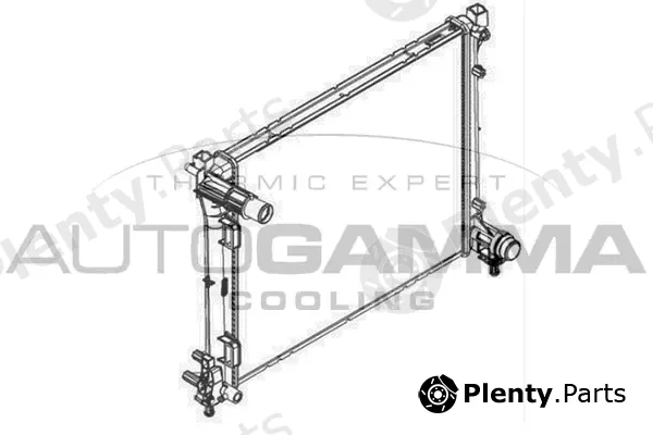 Autogamma 107099 — Radiator, engine cooling