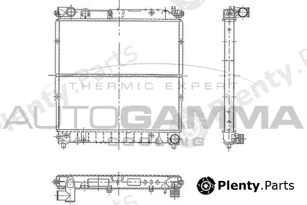 Autogamma 102579 — Radiator, engine cooling