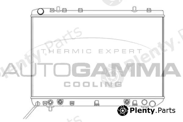 Autogamma 102903 — Radiator, engine cooling