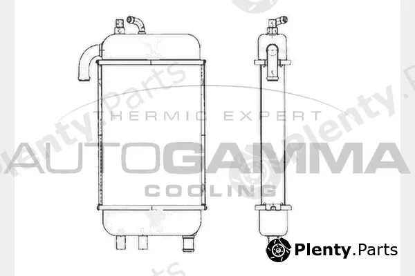 Autogamma 104362 — Radiator, engine cooling
