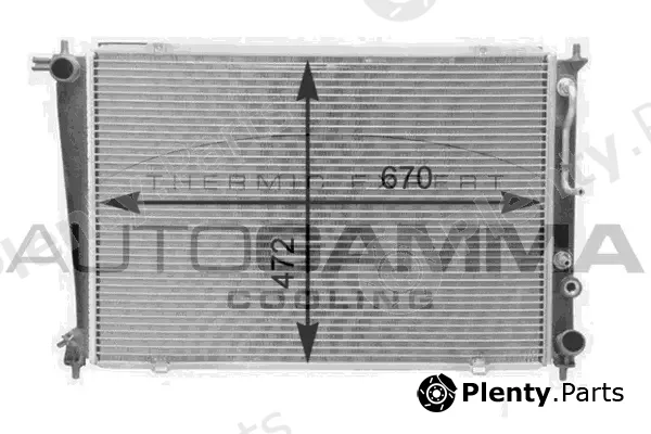 Autogamma 105835 — Radiator, engine cooling