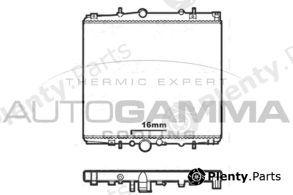 Autogamma 103573 — Radiator, engine cooling
