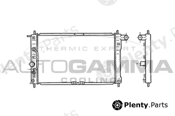 Autogamma 102050 — Radiator, engine cooling