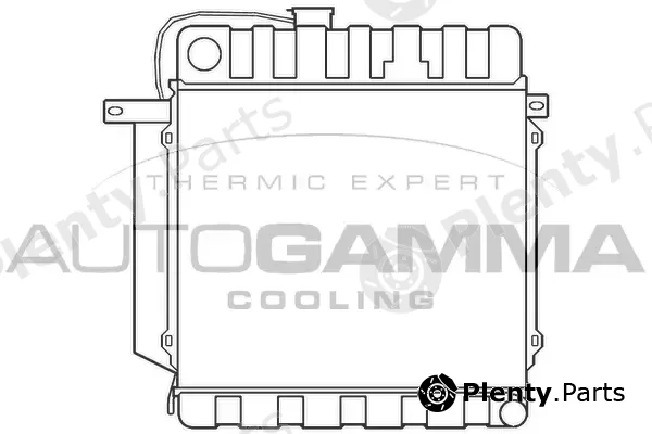 Autogamma 100082 — Radiator, engine cooling