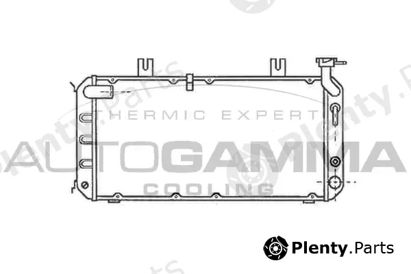 Autogamma 102116 — Radiator, engine cooling