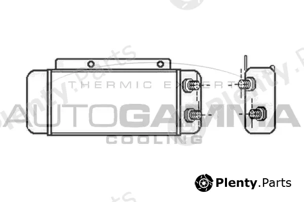 Autogamma 102508 — Oil Cooler, engine oil
