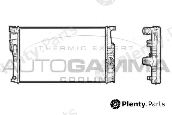 Autogamma 107407 — Radiator, engine cooling