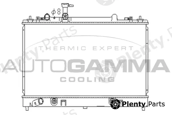 Autogamma 107281 — Radiator, engine cooling