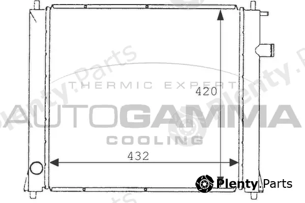 Autogamma 101253 — Radiator, engine cooling