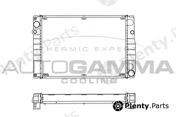 Autogamma 101237 — Radiator, engine cooling