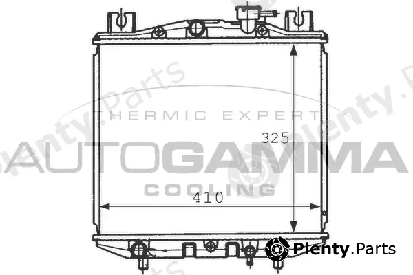 Autogamma 100969 — Radiator, engine cooling