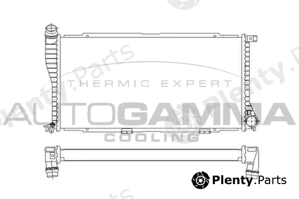 Autogamma 101392 — Radiator, engine cooling