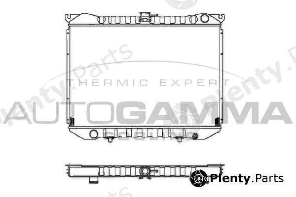 Autogamma 102185 — Radiator, engine cooling