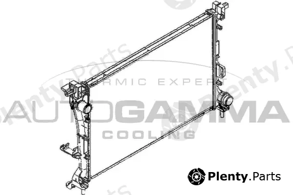 Autogamma 110004 — Radiator, engine cooling