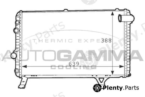 Autogamma 101236 — Radiator, engine cooling
