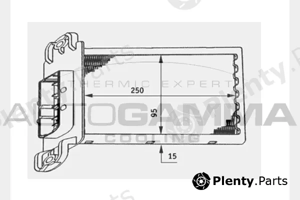Autogamma 103679 — Heat Exchanger, interior heating