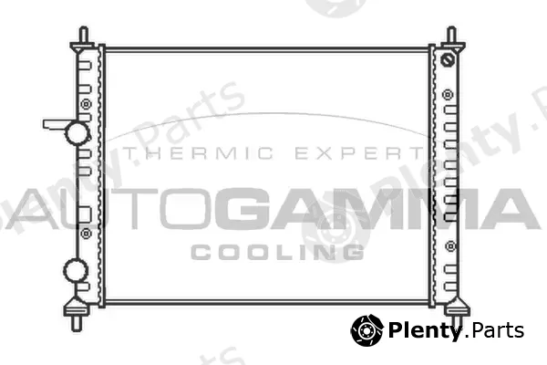 Autogamma 102058 — Radiator, engine cooling