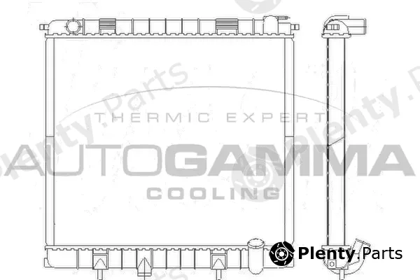 Autogamma 102949 — Radiator, engine cooling