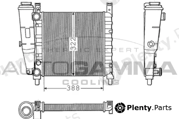 Autogamma 100315 — Radiator, engine cooling